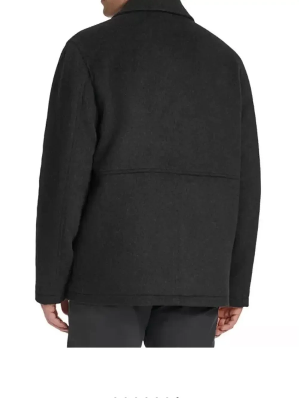 Cole Haan Dark Charcoal Zip-Front Shirt Jacket